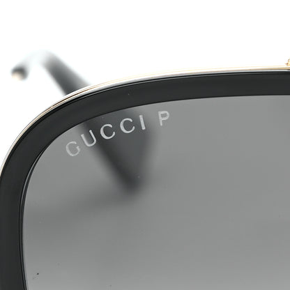 Gucci Aviator Sunglasses GG0062S Black Gold 8 of 9