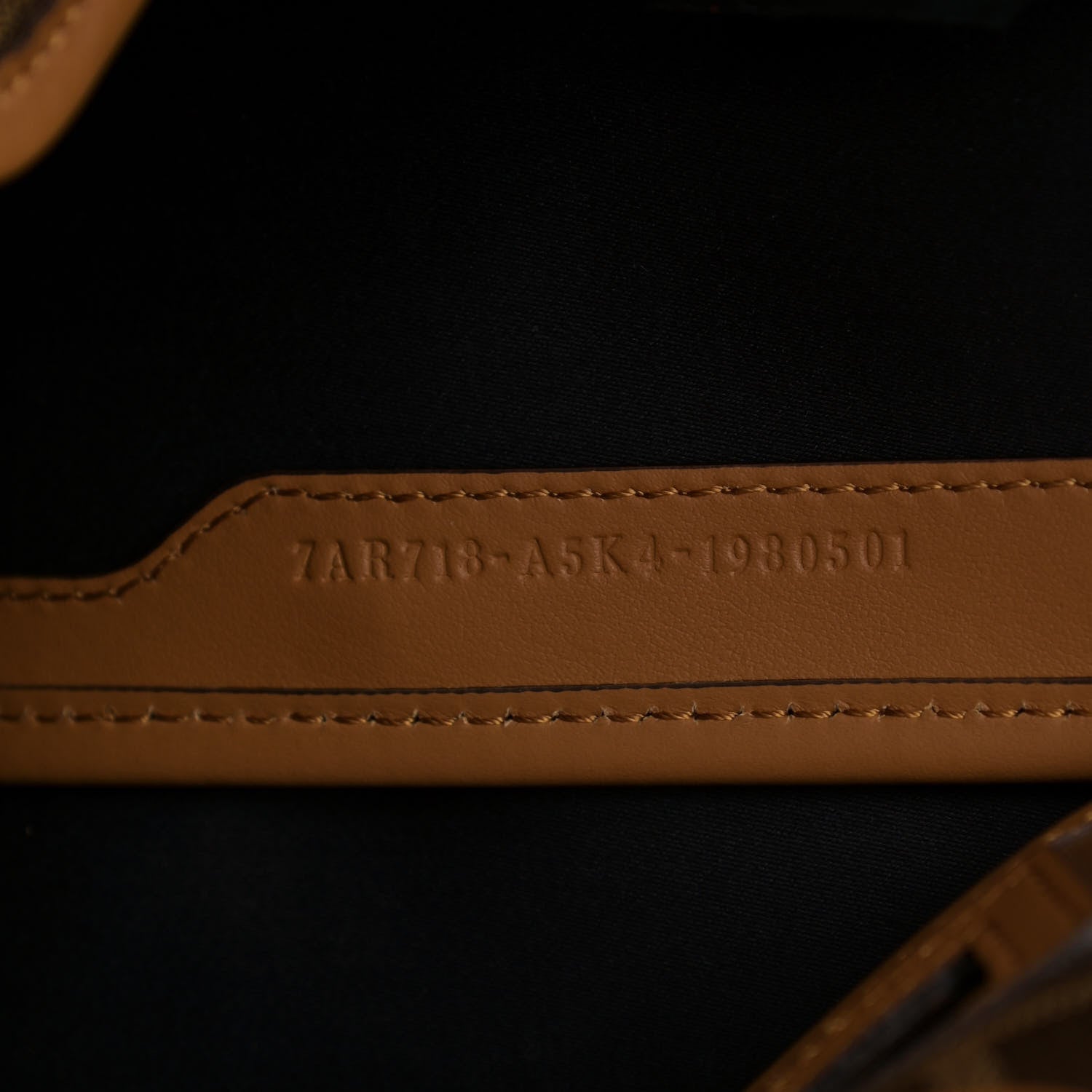 Fendi Glazed Fabric Vitello Century FF 1974 Stamp Patch Medium Peekaboo Defender Cover Mogano Panna Caramello 7 of 11