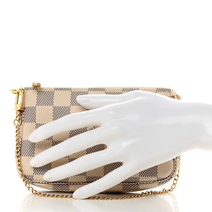 Louis Vuitton Damier Azur Mini Pochette Accessories 2 of 7