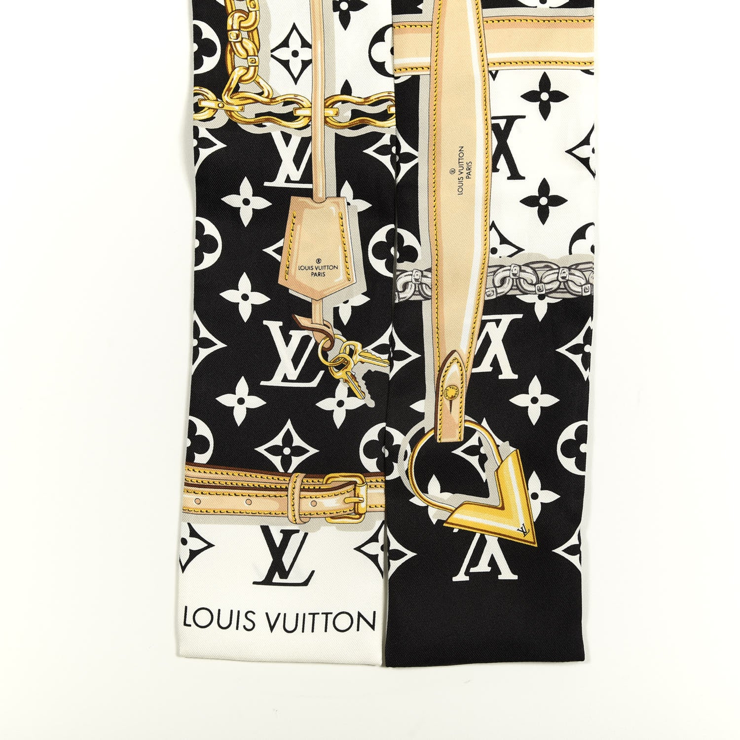 Louis Vuitton Silk Monogram Confidential Bandeau Black 2 of 3
