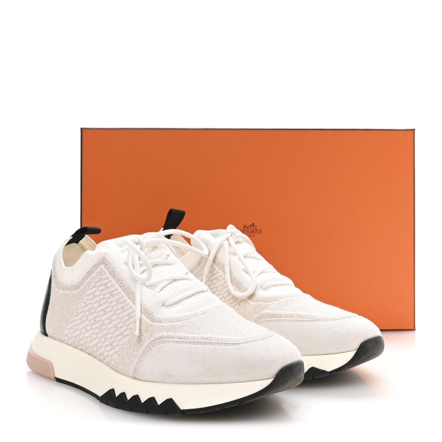 Technical Canvas Goatskin Womens Addict Sneakers 38 Multicolor Rose Dore
