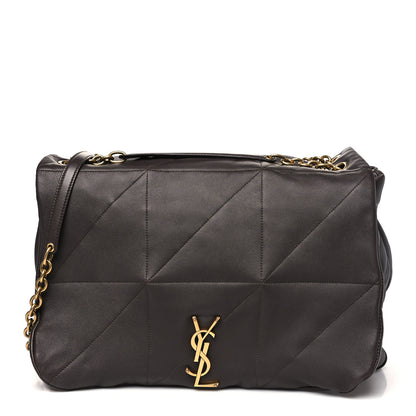 Saint Laurent Lambskin Matelasse Monogram Large Jamie 4.3 Dark Sweet Chocolate 1 of 9