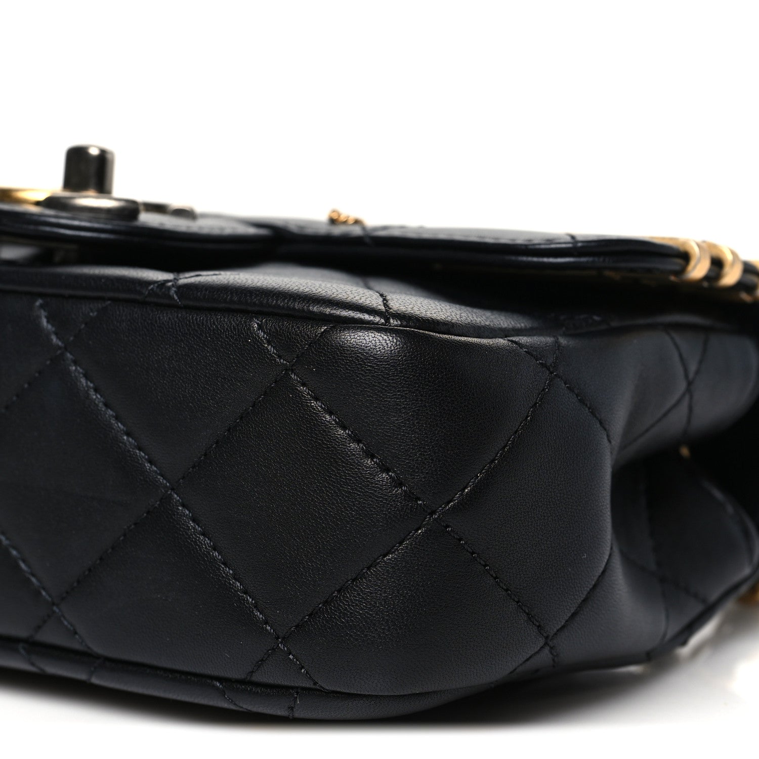 Chanel Lambskin Quilted Mini Coco Clips Single Flap Black 10 of 10