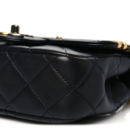 Chanel Lambskin Quilted Mini Coco Clips Single Flap Black 10 of 10