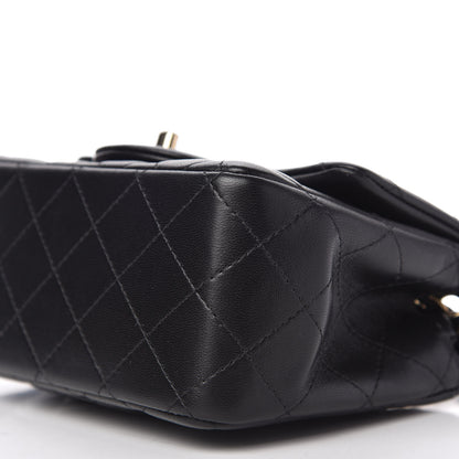 Chanel Lambskin Quilted Mini Square Flap Black 7 of 11