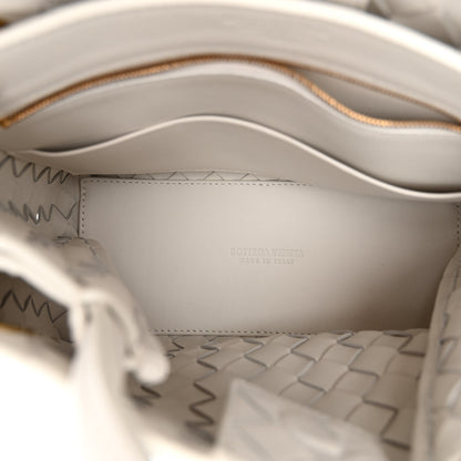 Bottega Veneta Nappa Intrecciato Small Andiamo Shoulder Bag White 6 of 10