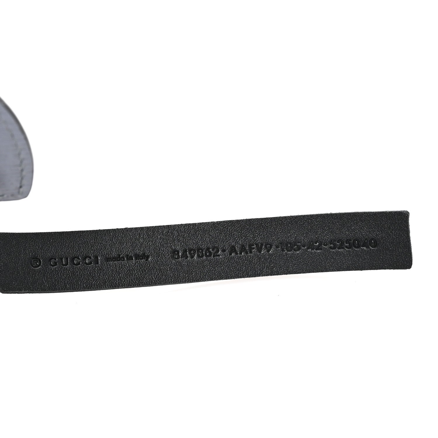 Gucci Calfskin Interlocking G Reversible 37mm Belt 105 42 Black Grey 5 of 5