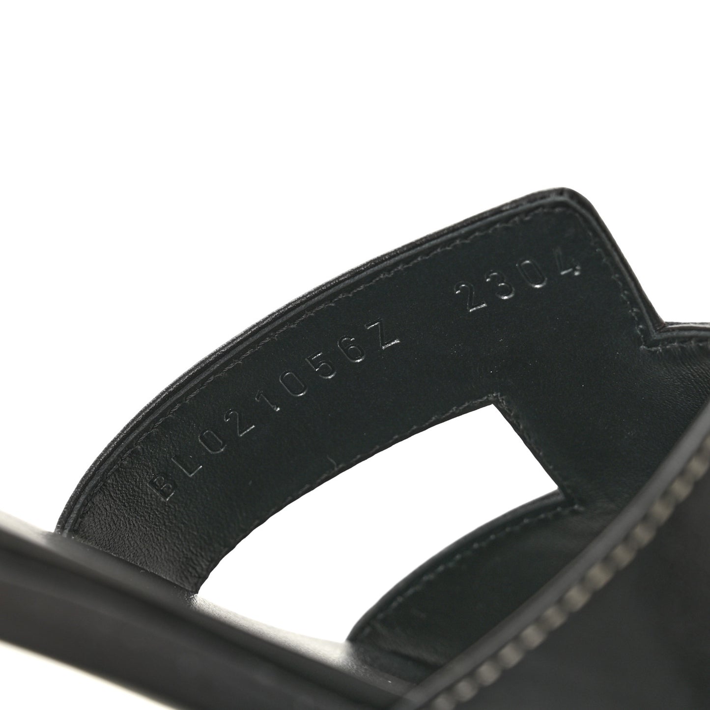 Box Calfskin Oran Sandals 39.5 Black