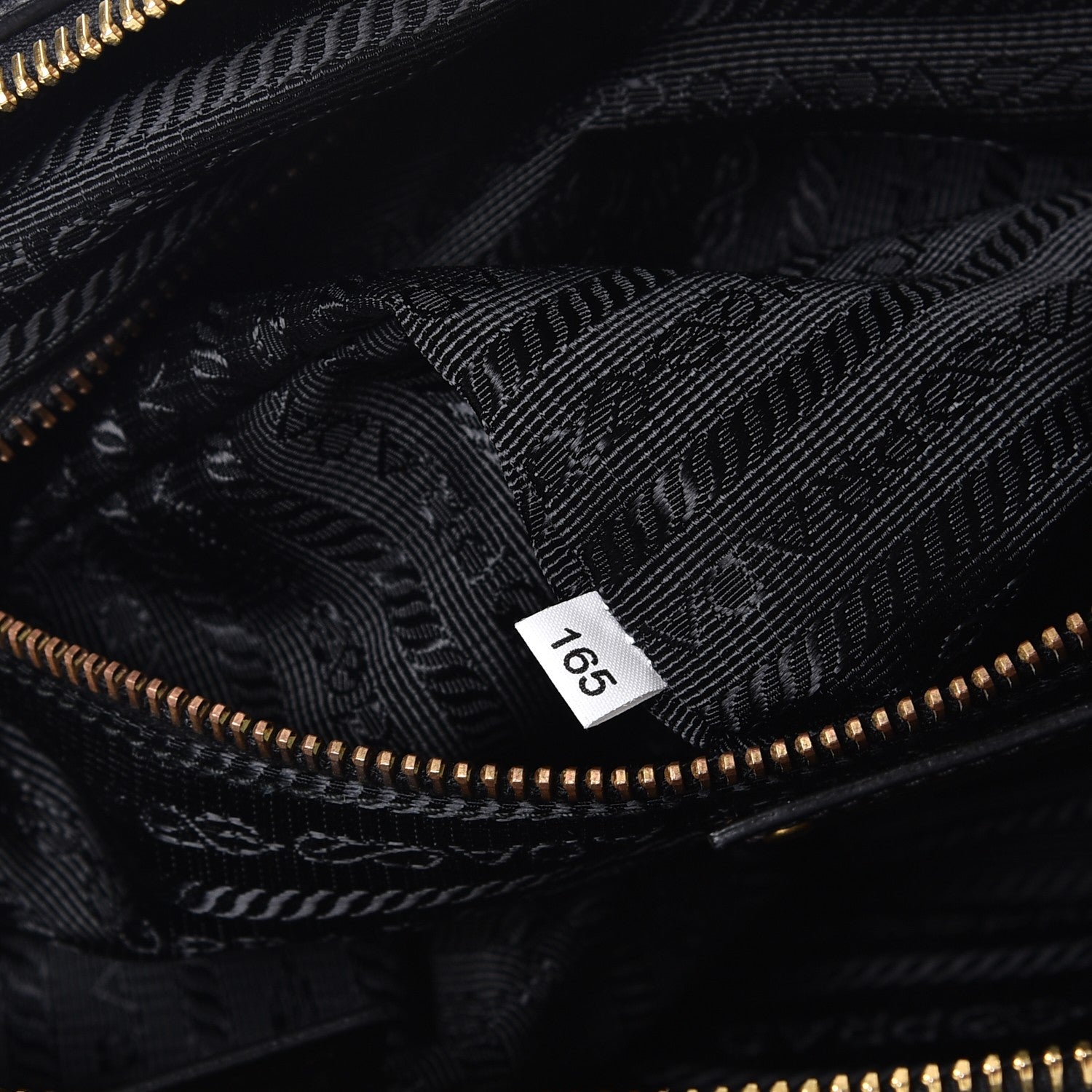 Prada Tessuto Nylon Jacquard Logo Tote Nero Black 8 of 8