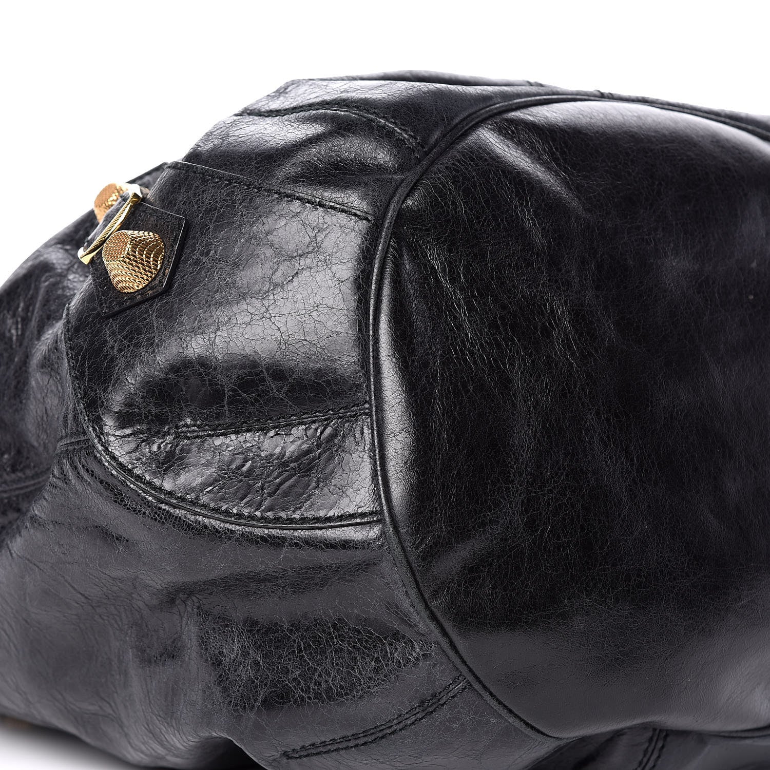 Balenciaga Agneau Giant 21 Gold Hardware Pompon Black 9 of 10