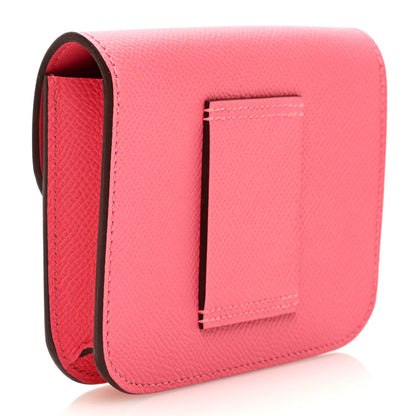 Hermes Epsom Constance Slim Wallet Rose Azalee 4 of 8