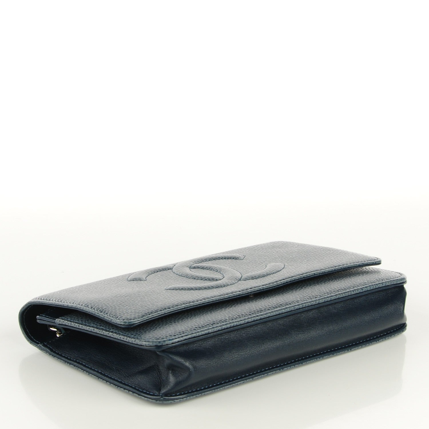 Chanel Caviar Timeless CC Wallet on Chain WOC Navy 4 of 8