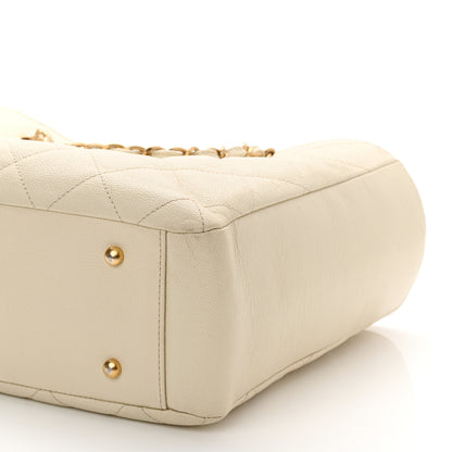 Chanel Caviar Quilted Small Shopping Tote White 10 of 10