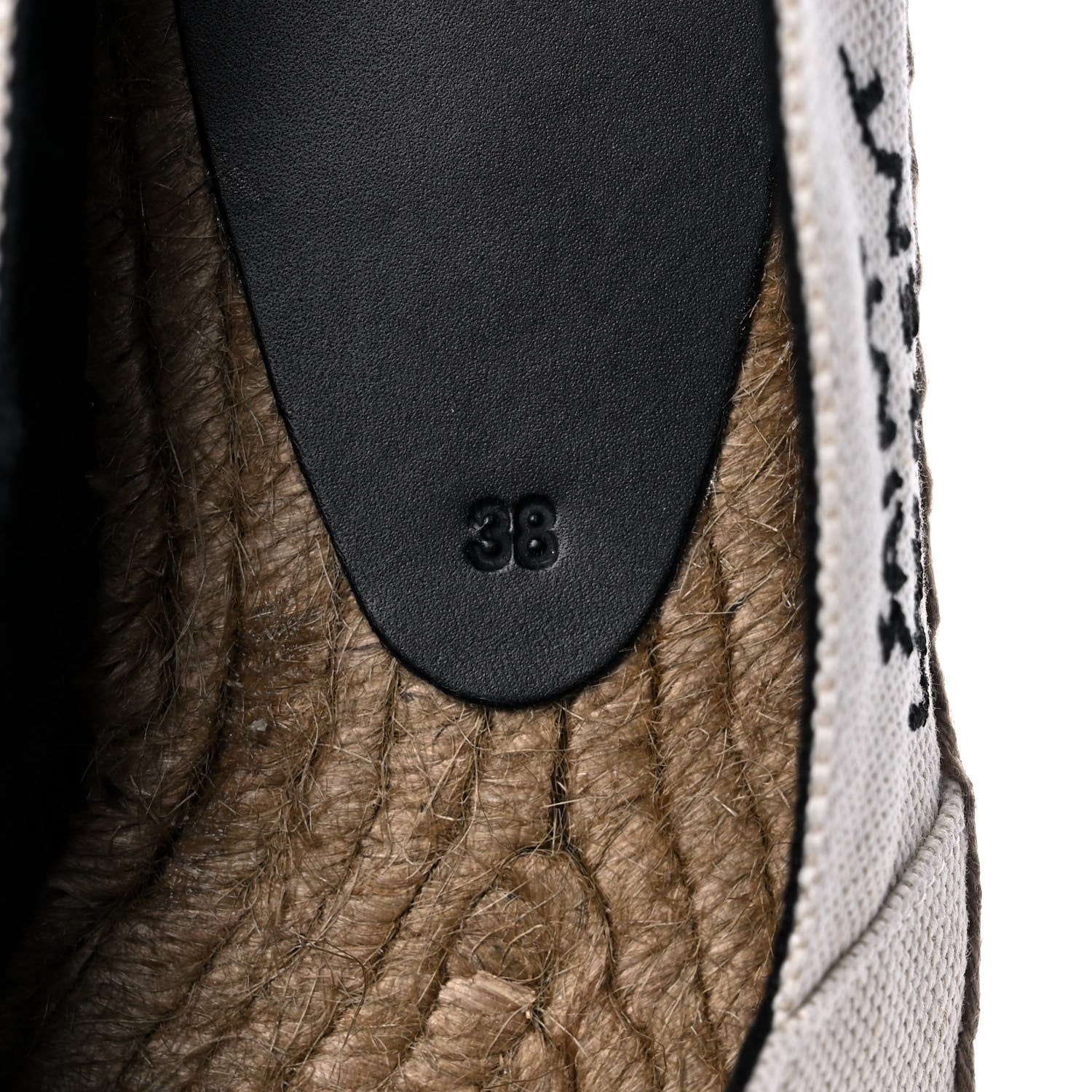 Saint Laurent Canvas Nappa Elba Light Logo Embroidered Espadrilles 38 Panna 9 of 12