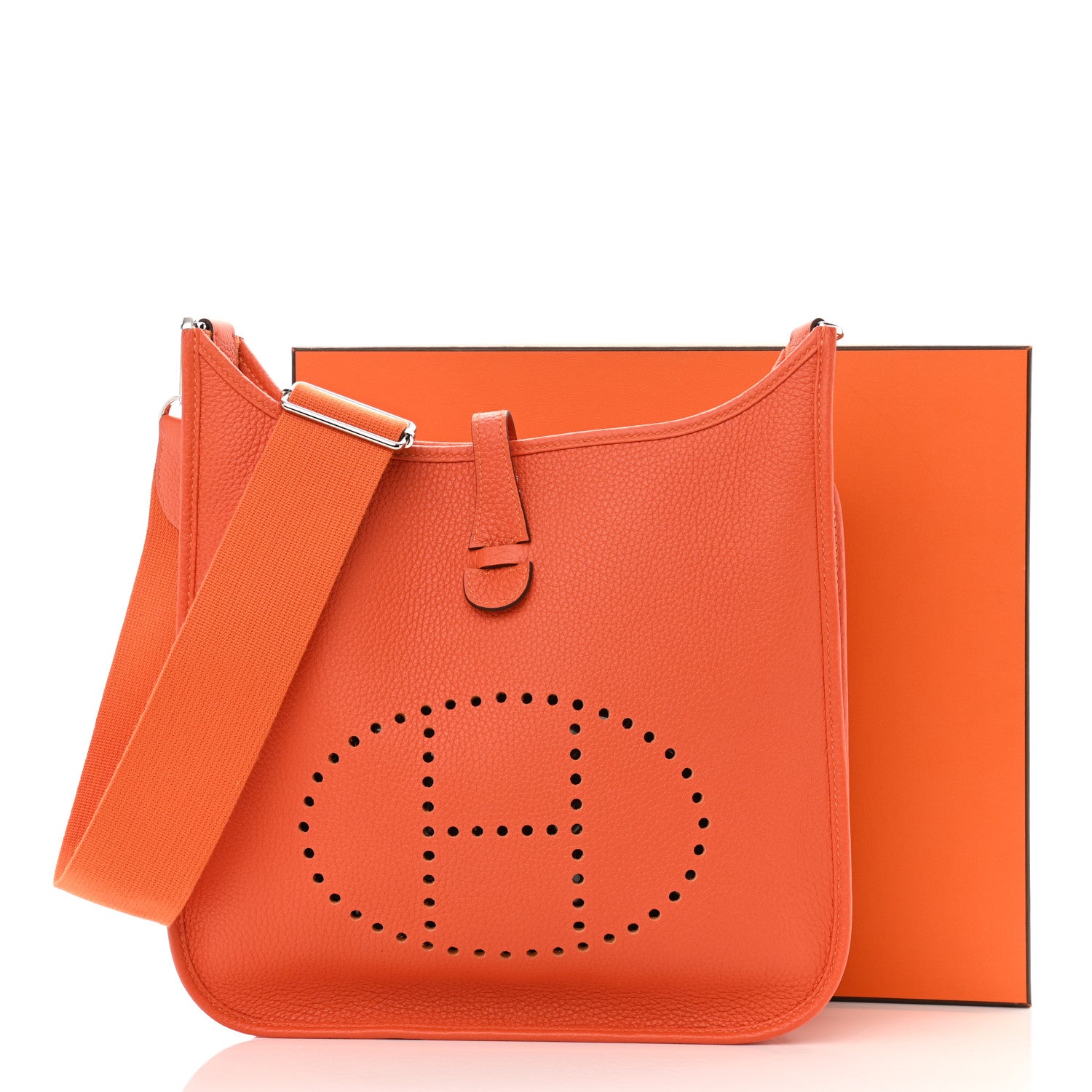 Hermes Taurillon Clemence Evelyne III PM Feu 11 of 11