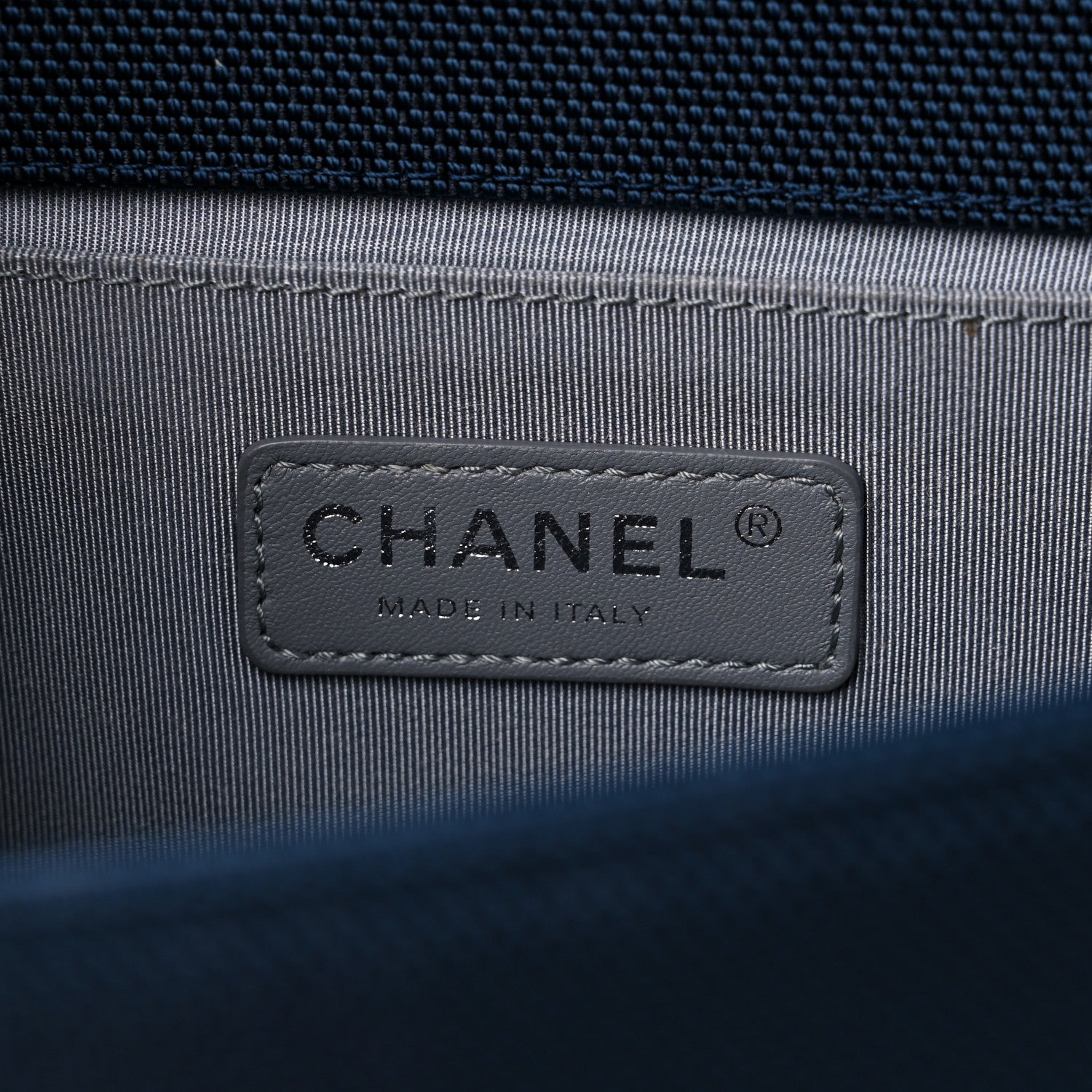 Chanel Canvas Quilted Medium Fluo Boy Flap Dark Navy Fuchsia Grey 7 of 10