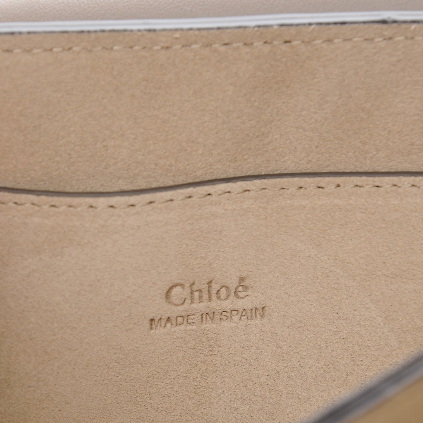 Suede Calfskin Small Faye Shoulder Bag Motty Grey