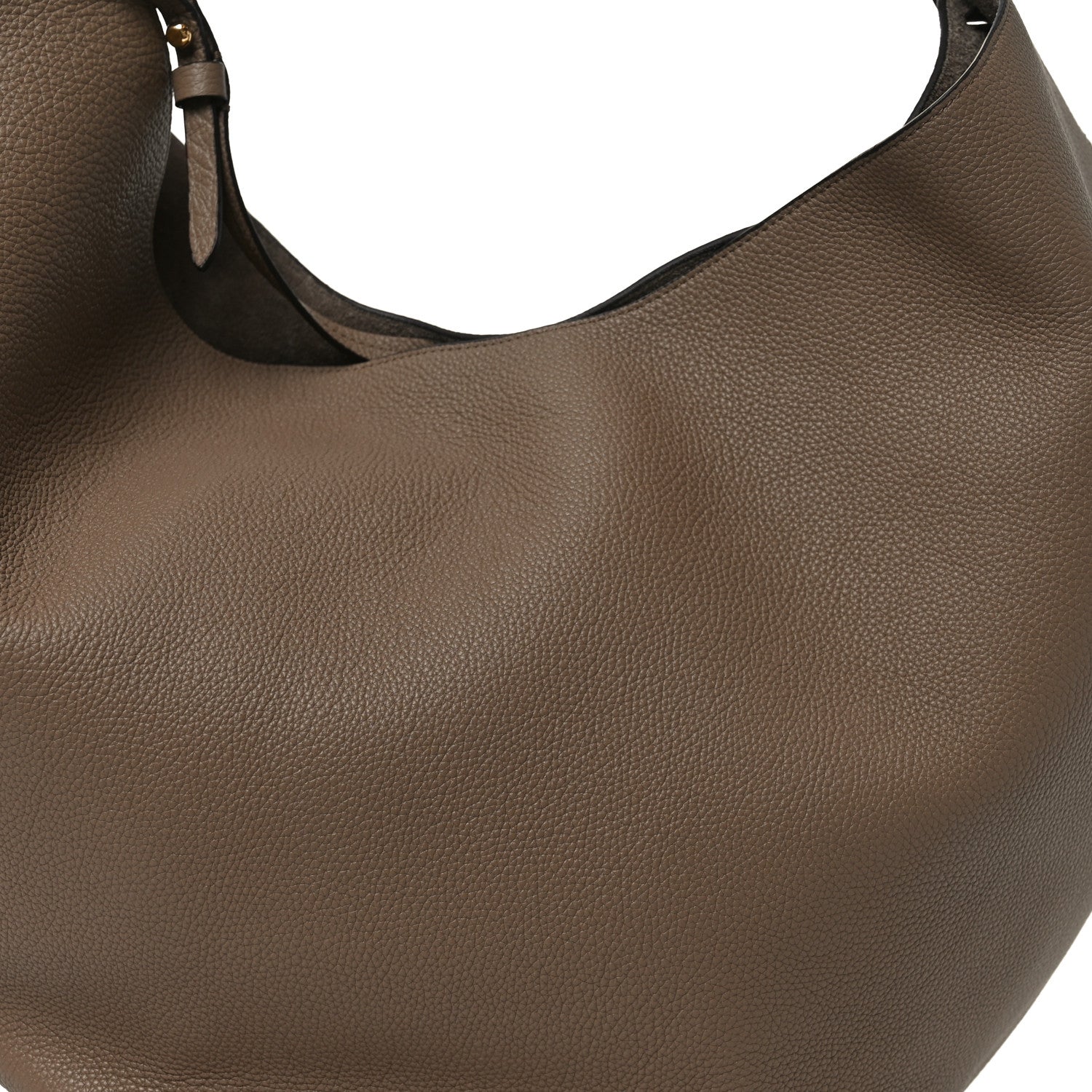 Khaite Pebbled Sport Calfskin Medium Lotus Tote Mokka 8 of 10