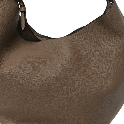 Khaite Pebbled Sport Calfskin Medium Lotus Tote Mokka 8 of 10