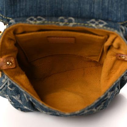 Louis Vuitton Monogram Denim Mini Pleaty Blue 5 of 9