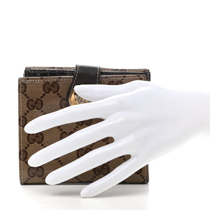 Gucci Crystal Monogram Hysteria French Wallet Dark Brown 2 of 8