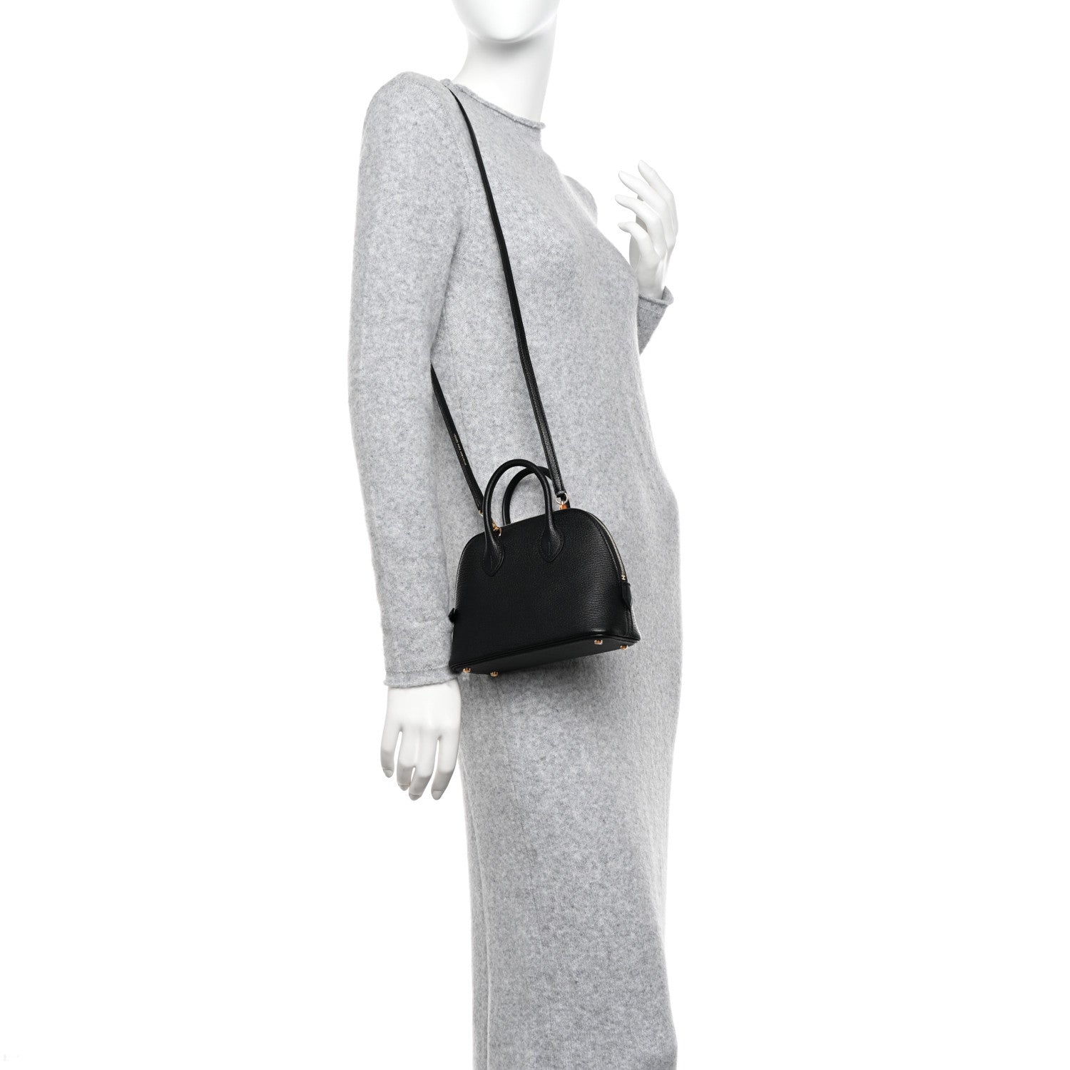 Hermes Chevre Mysore Mini 1923 Bolide Black 2 of 11