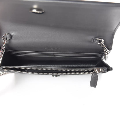 Saint Laurent Smooth Calfskin Classic Monogram Kate Tassel Chain Wallet Asphalt 5 of 8