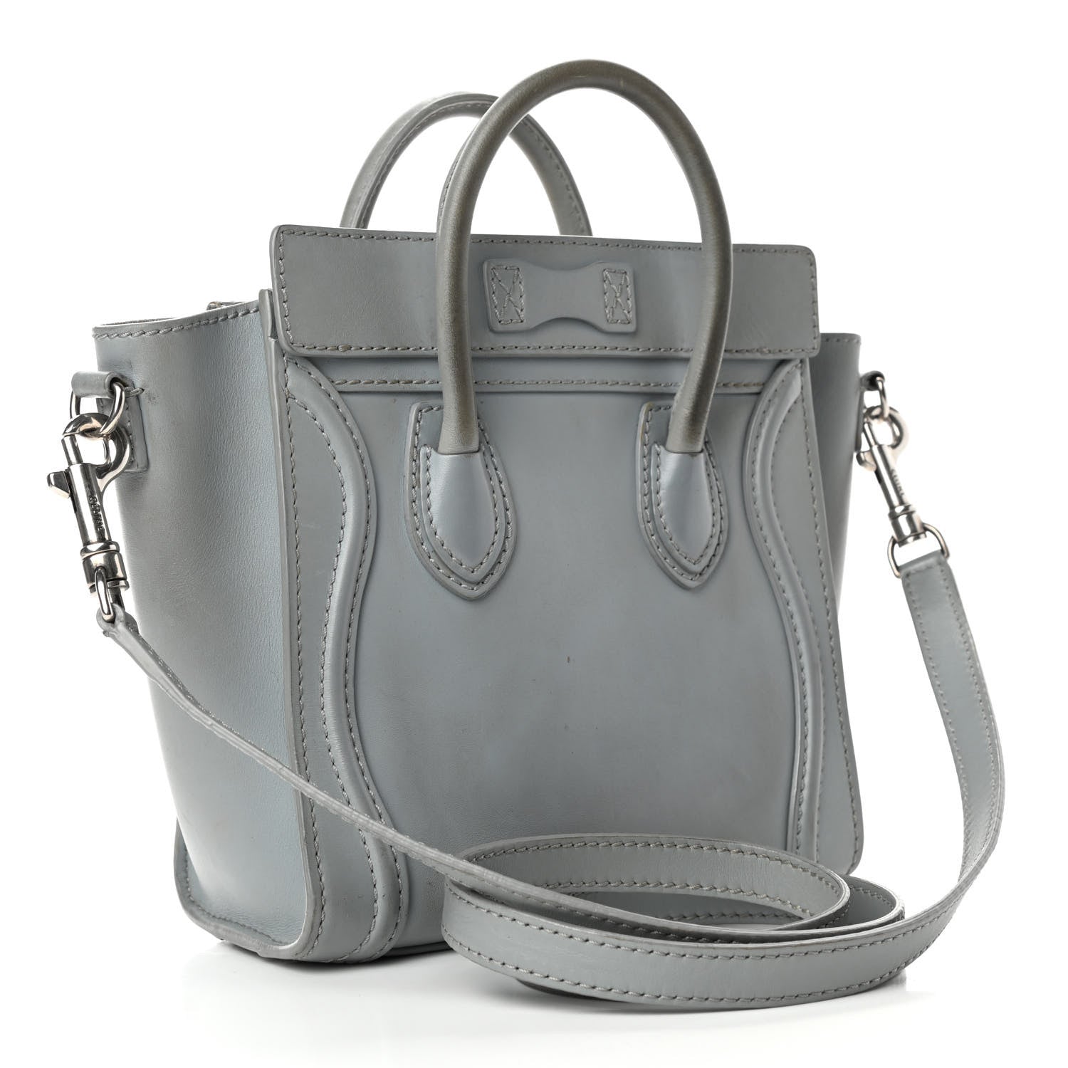 Celine Smooth Calfskin Nano Luggage Sky 2 of 5