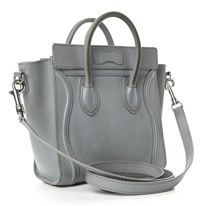 Celine Smooth Calfskin Nano Luggage Sky 2 of 5