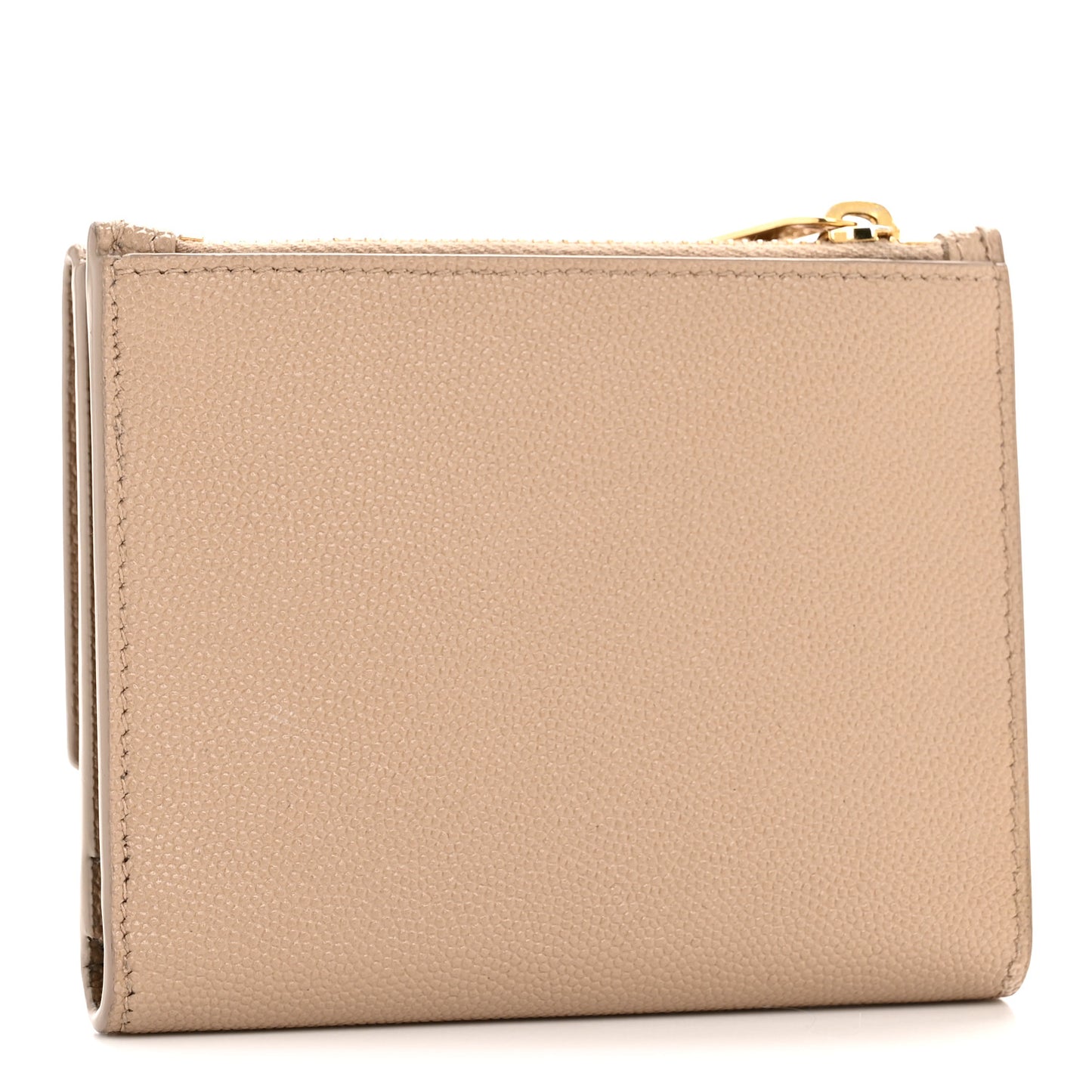 Grain De Poudre Monogram Uptown Compact Wallet Dark Beige