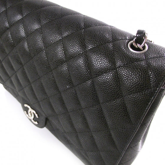 Chanel Caviar Quilted Maxi Double Flap Black 6 of 11
