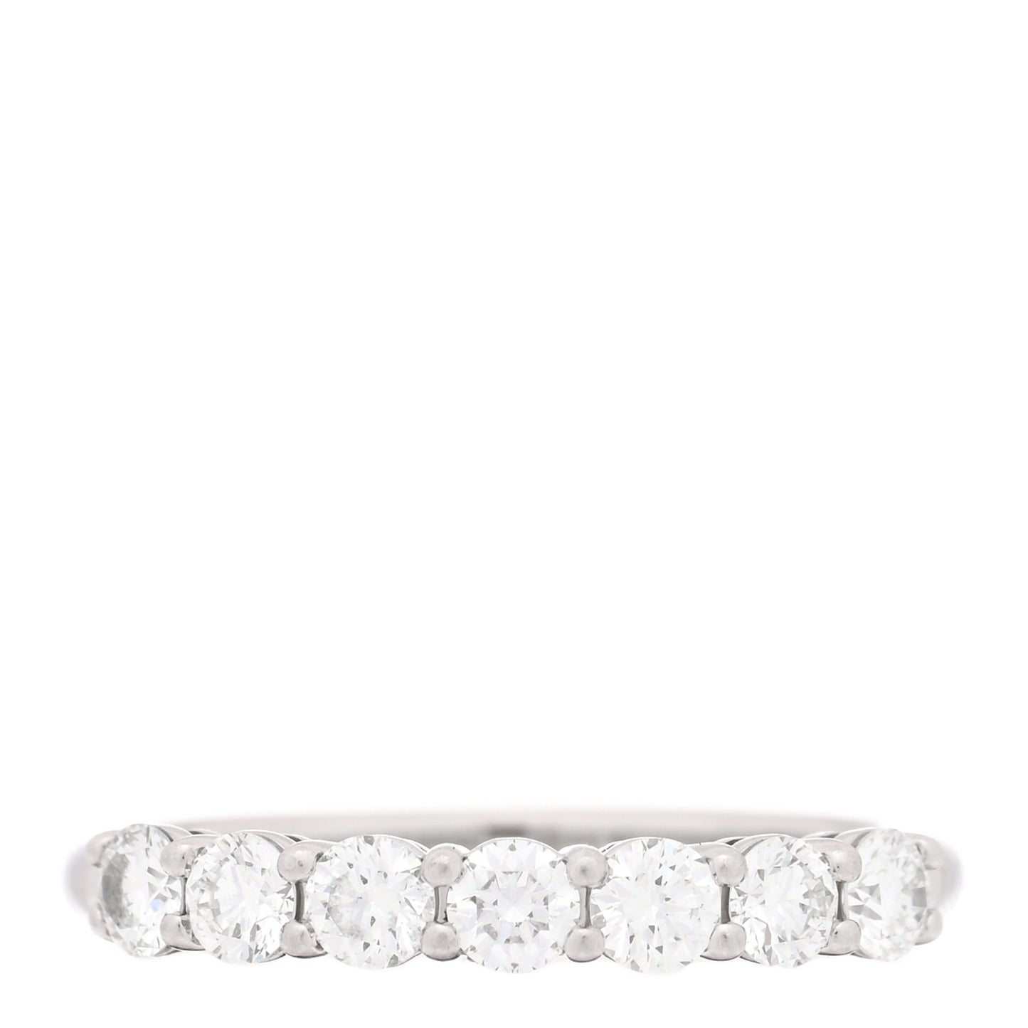Platinum Diamond 3mm Tiffany Forever Half Circle Band Ring 49 5