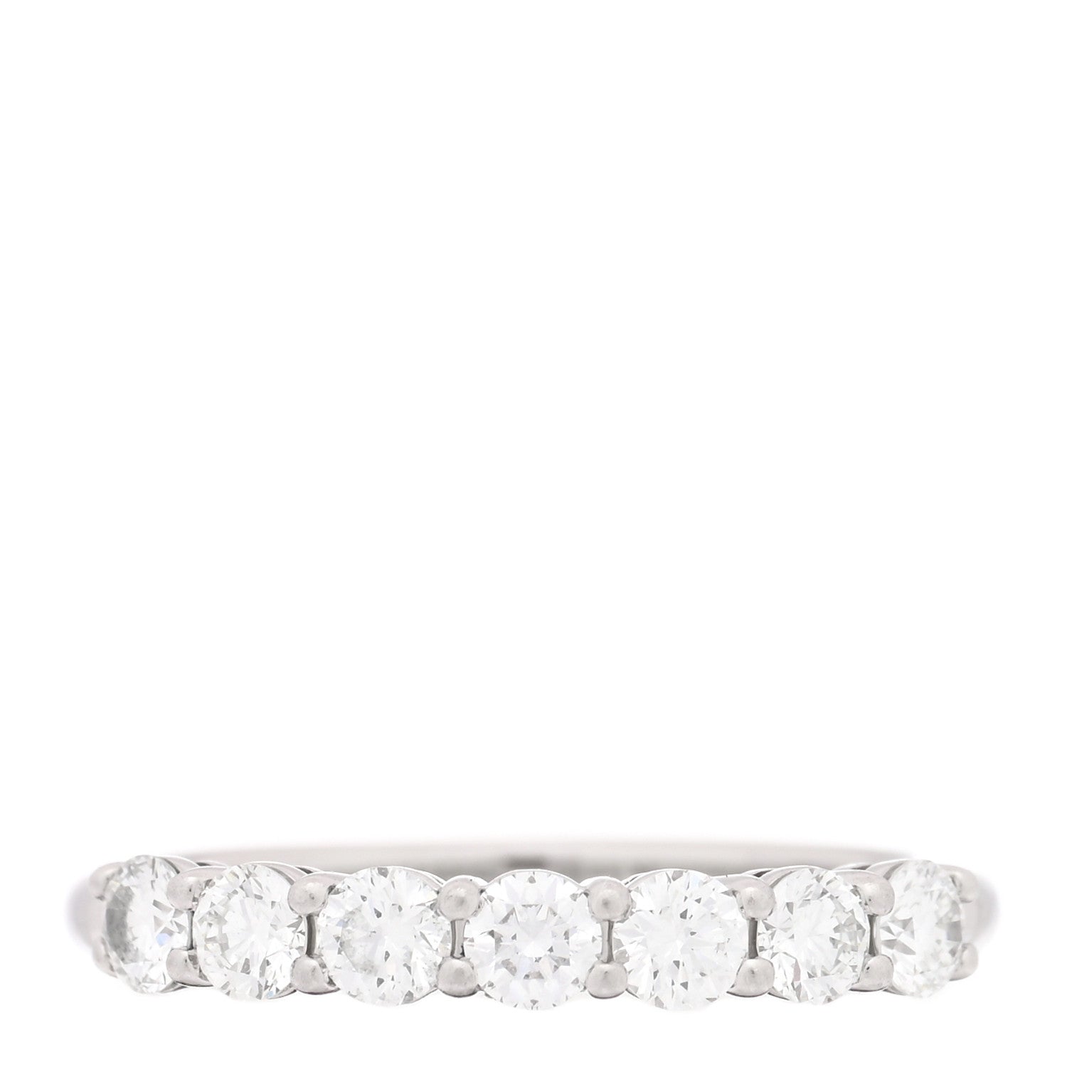 Tiffany Platinum Diamond 3mm Tiffany Forever Half Circle Band Ring 49 5 1 of 4