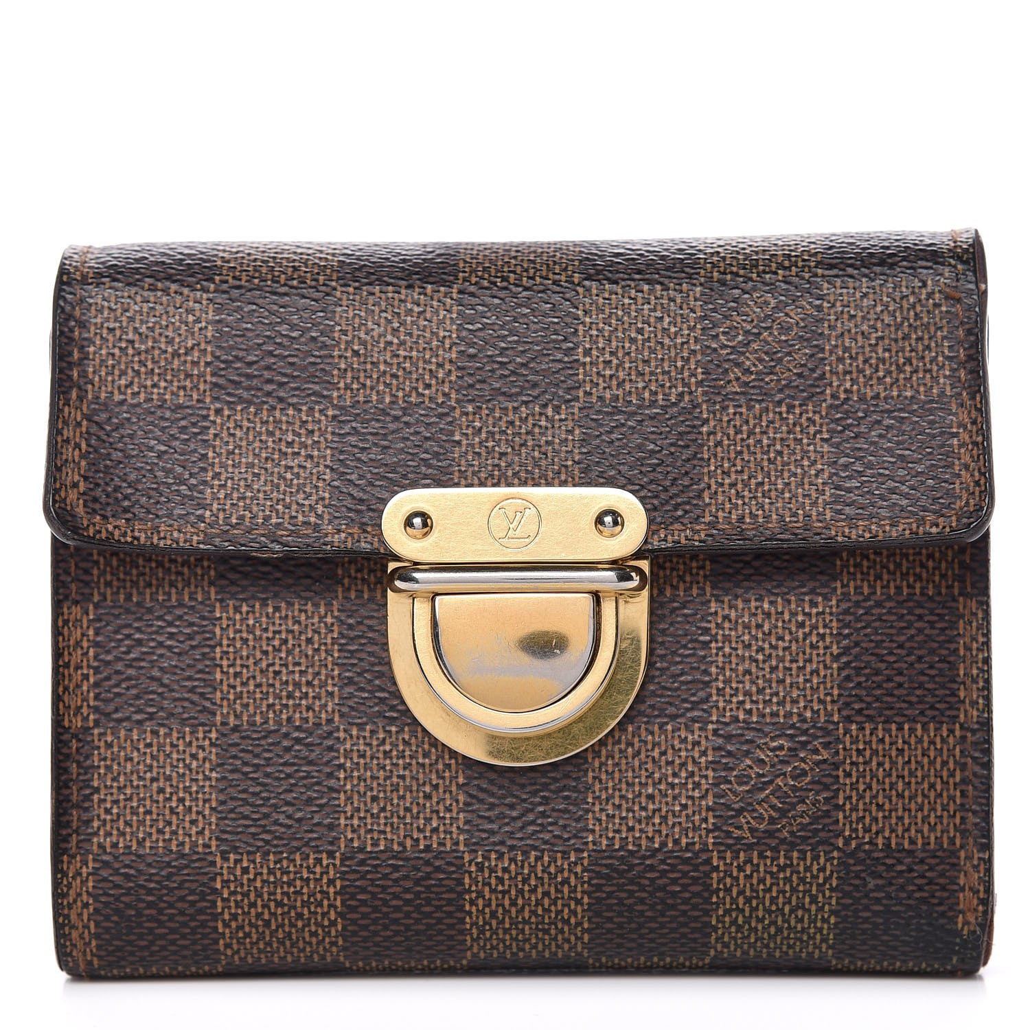 Louis Vuitton Damier Ebene Koala Compact Wallet 1 of 12
