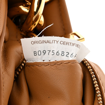 Bottega Veneta Lambskin Maxi Intreccio Padded Chain Cassette Crossbody Bag Caramel 7 of 10