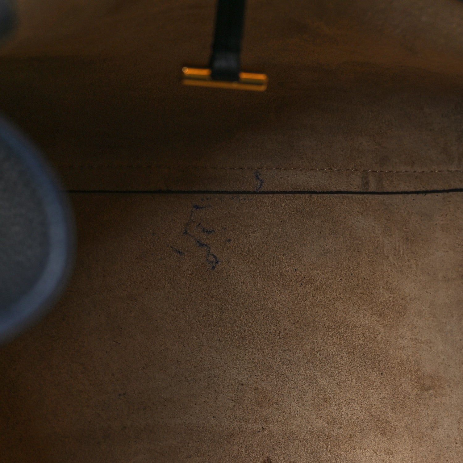 The Row Grained Calfskin Soft Margaux 10 Navy 10 of 11