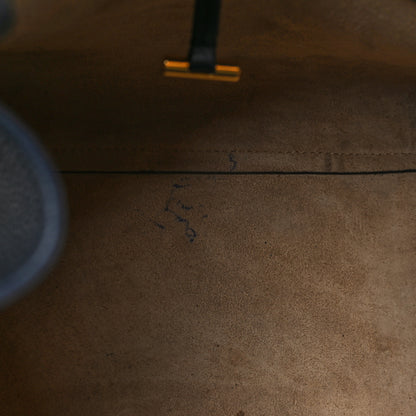 The Row Grained Calfskin Soft Margaux 10 Navy 10 of 11