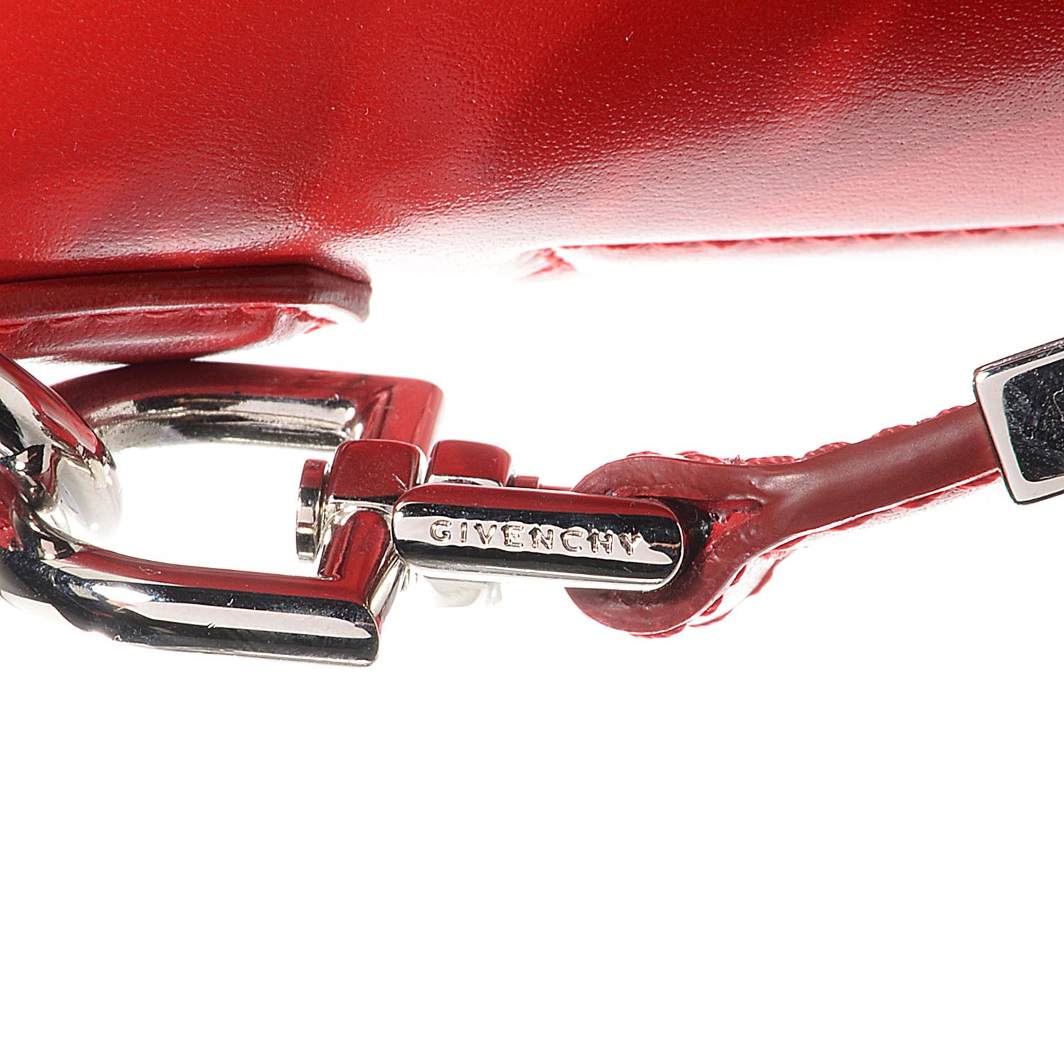 Givenchy Shiny Lord Calfskin Medium Antigona Medium Red 3 of 13