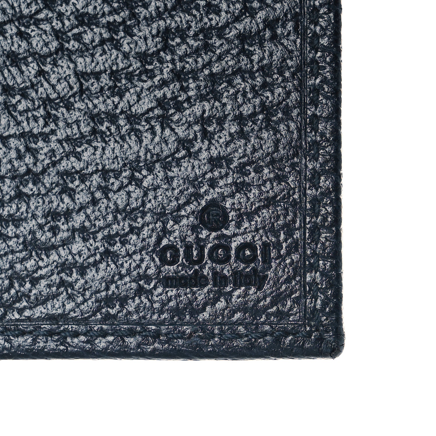 Gucci GG Supreme Monogram Textured Dollar Calfskin Retro Interlocking G Card Case Beige Blue 6 of 8