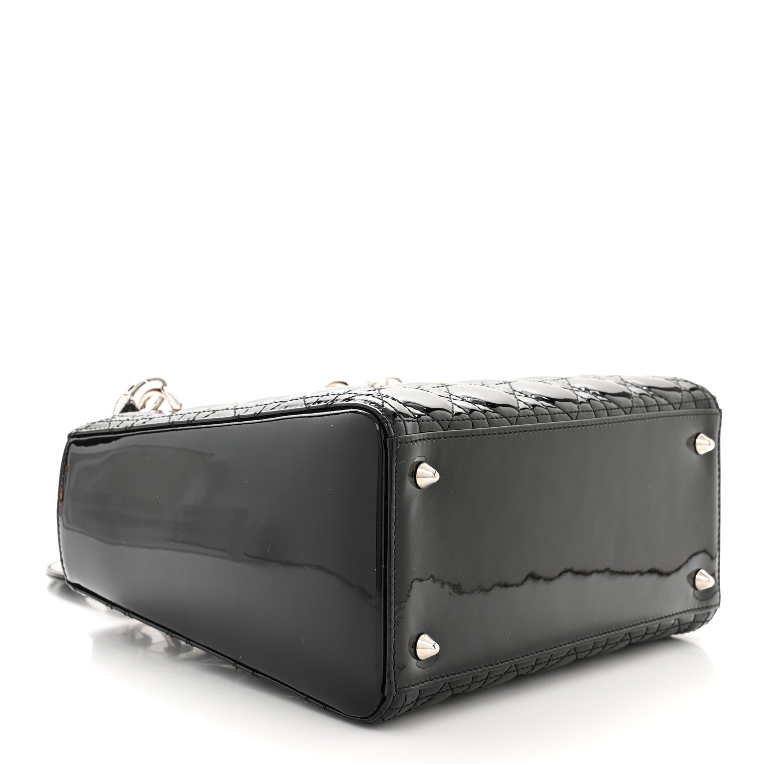 Christian Dior Patent Cannage Medium Lady Dior Black 4 of 10