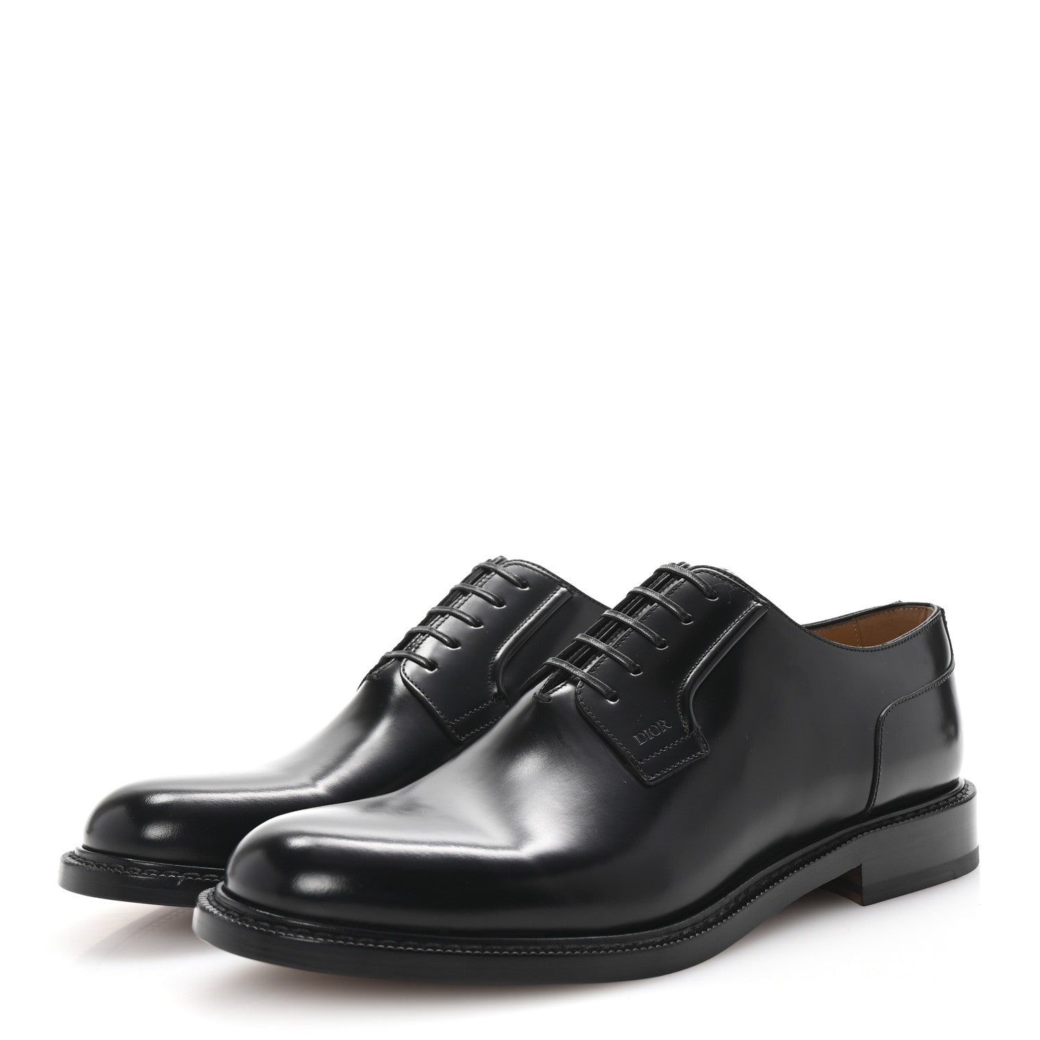 Christian Dior Calfskin Mens Derby Shoes 42 Black 4 of 9