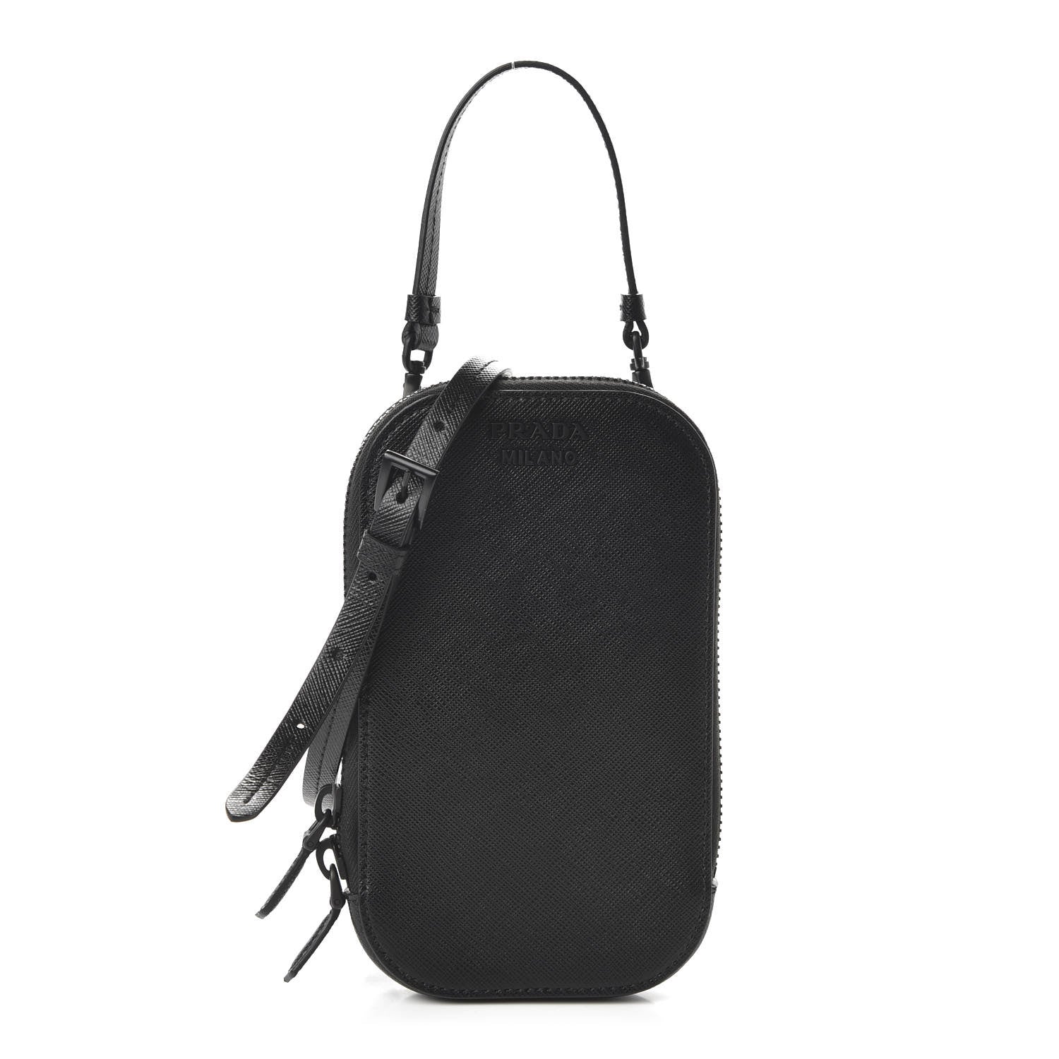 Prada Saffiano Mini Bag Black 1 of 9