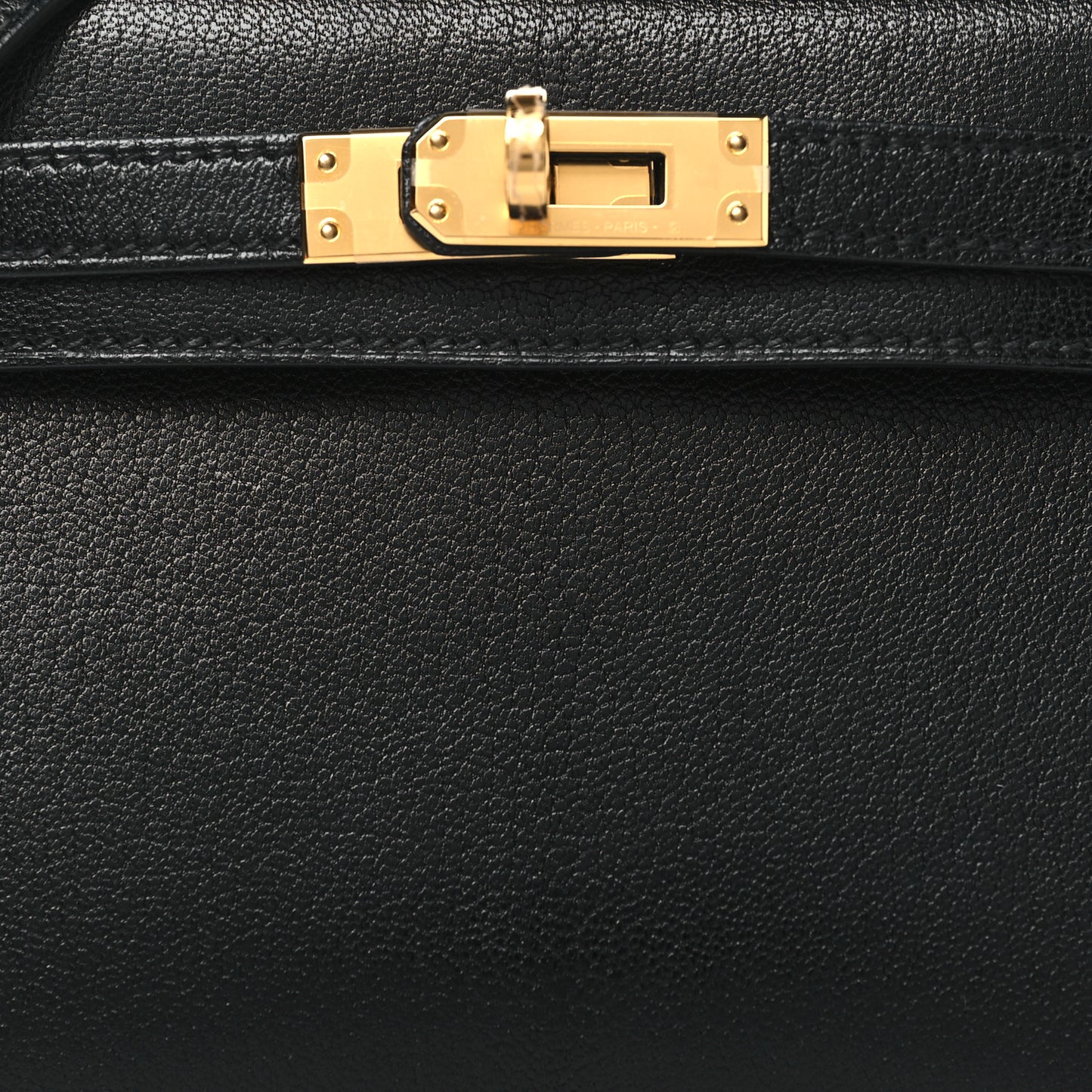 Chevre Chamkila Mini Kelly Sellier 20 Black