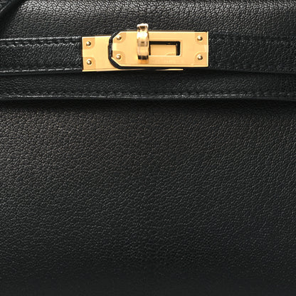 Hermes Chevre Chamkila Mini Kelly Sellier 20 Black 8 of 11