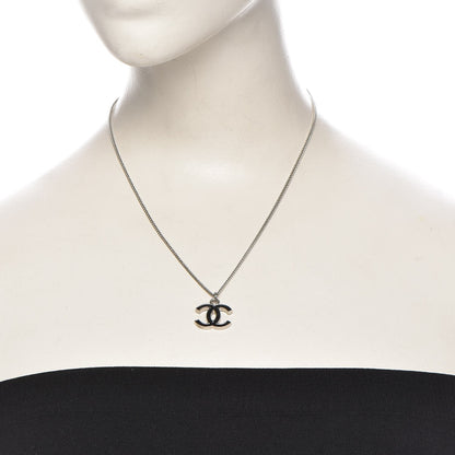 Chanel Enamel CC Necklace Black 2 of 5