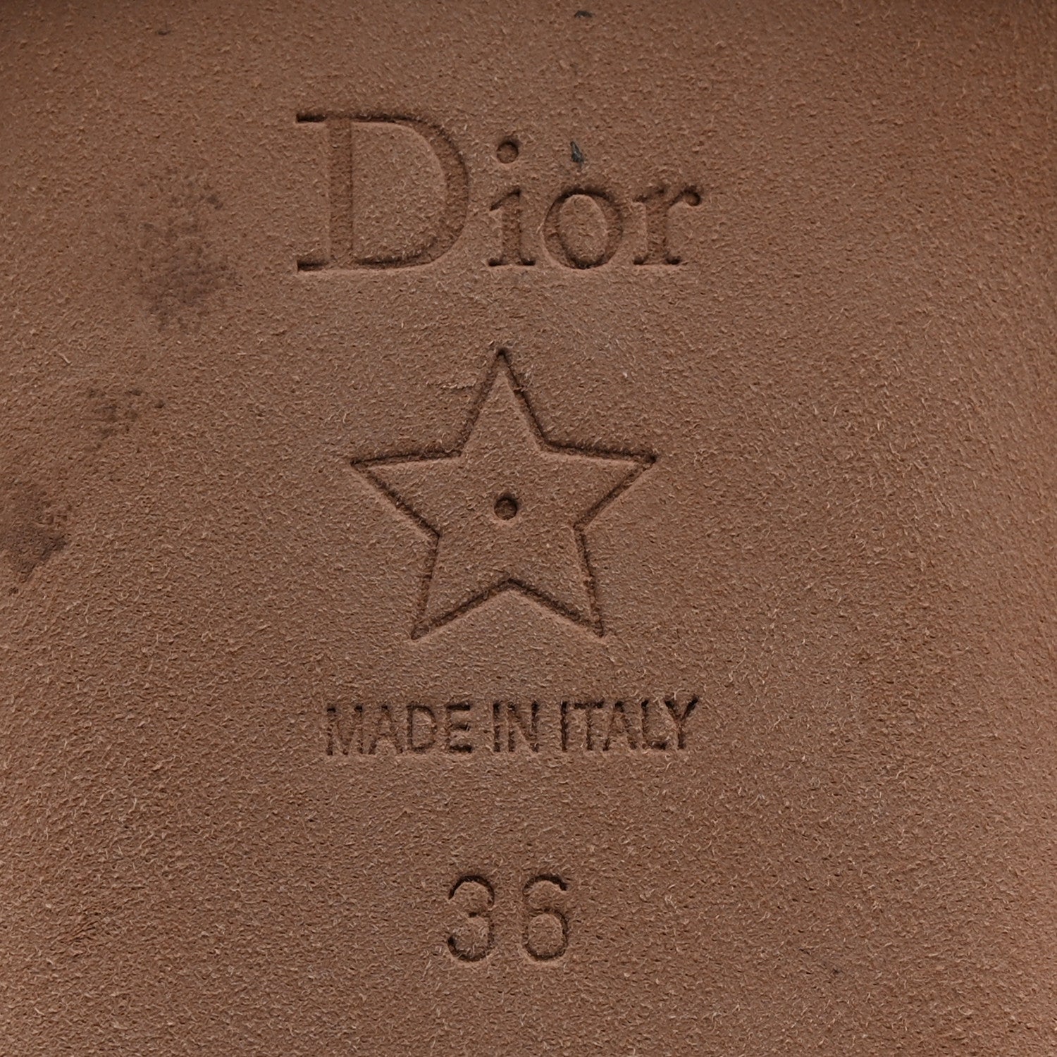 Christian Dior Canvas Dior Embroidered Dway Flat Slide Sandals 36 Navy Blue 8 of 13