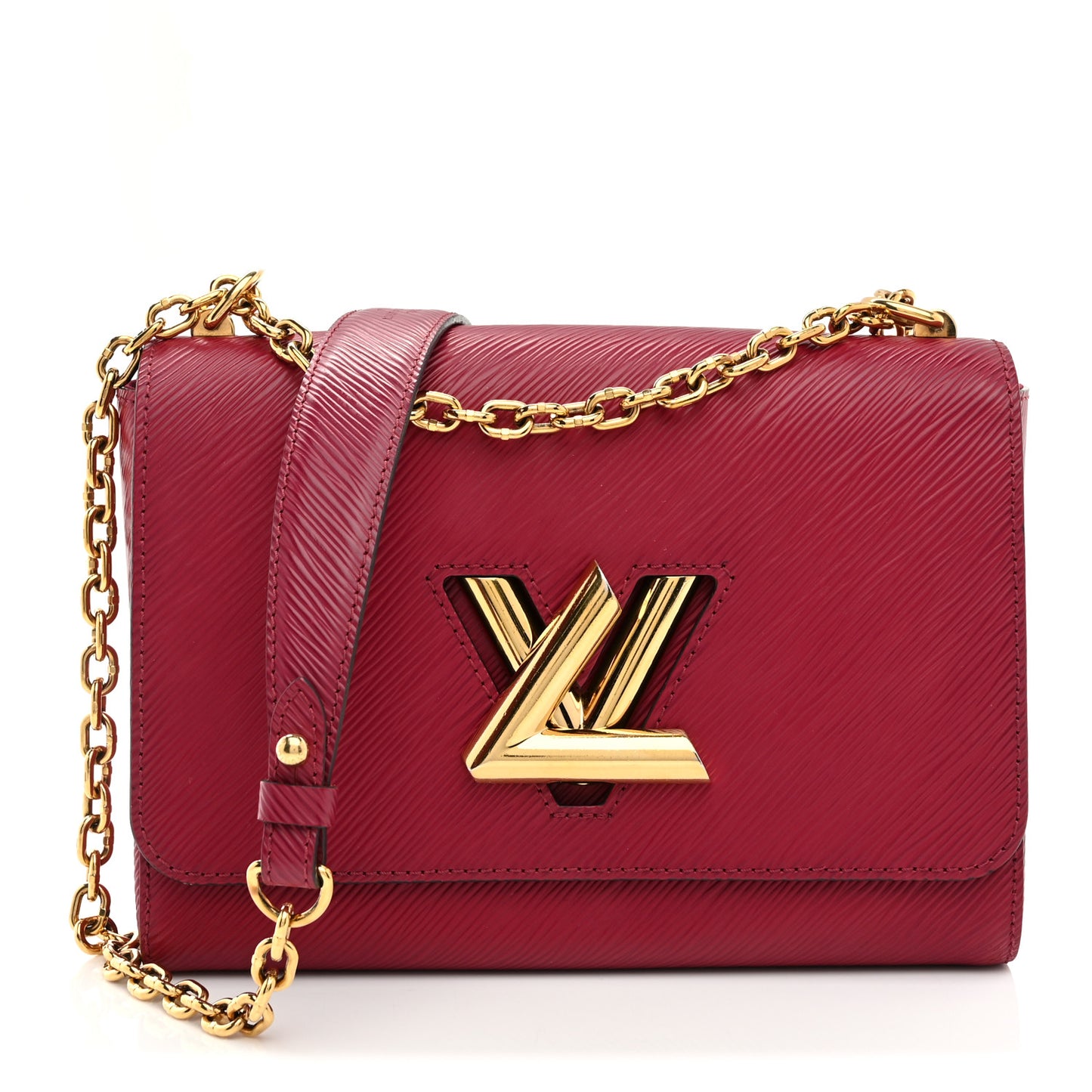 Epi Twist Shoulder Bag MM Fuchsia