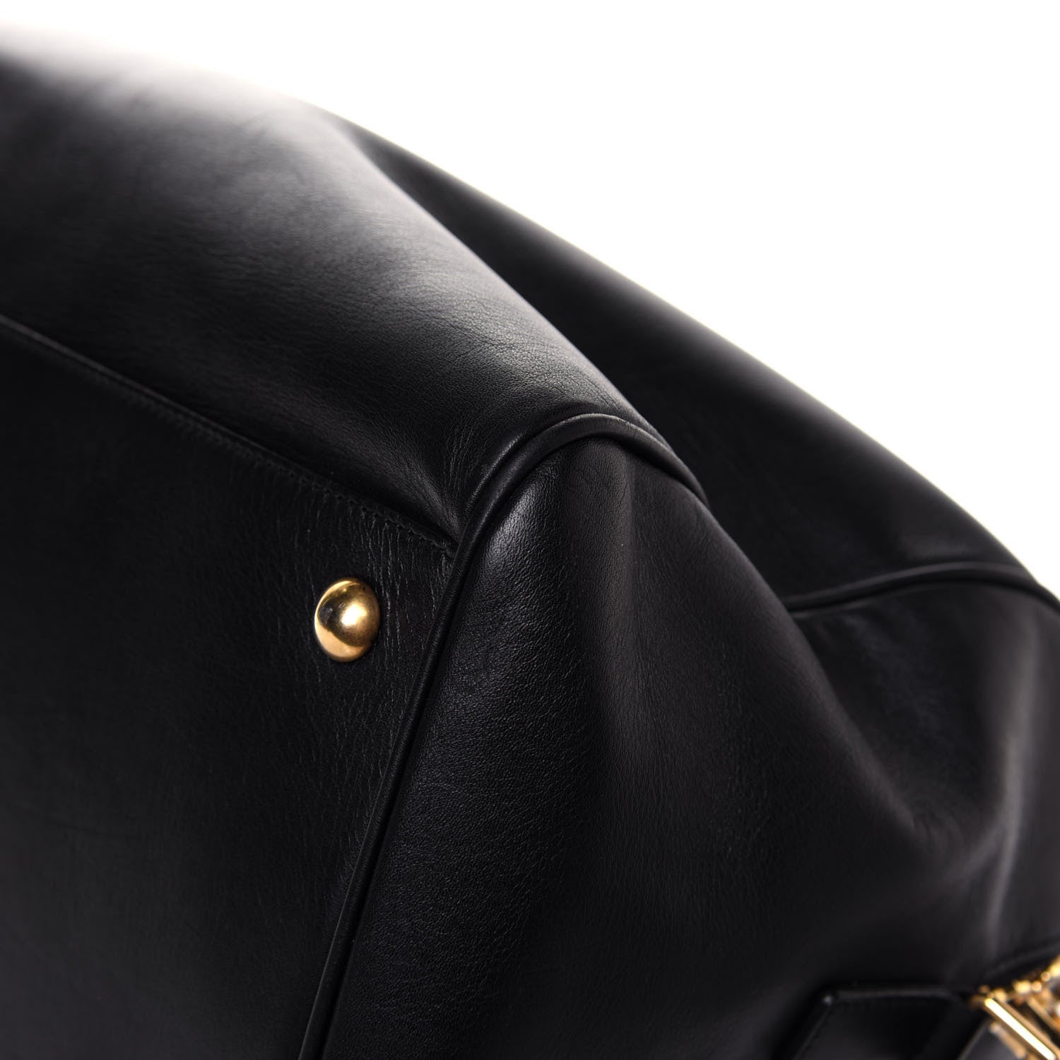Saint Laurent Calfskin Classic Duffle 12 Black 12 of 18