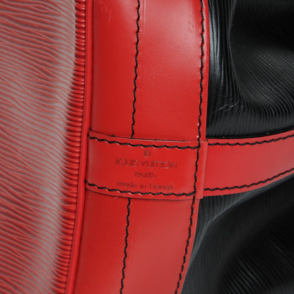 Louis Vuitton Epi Noe Black Red 6 of 9
