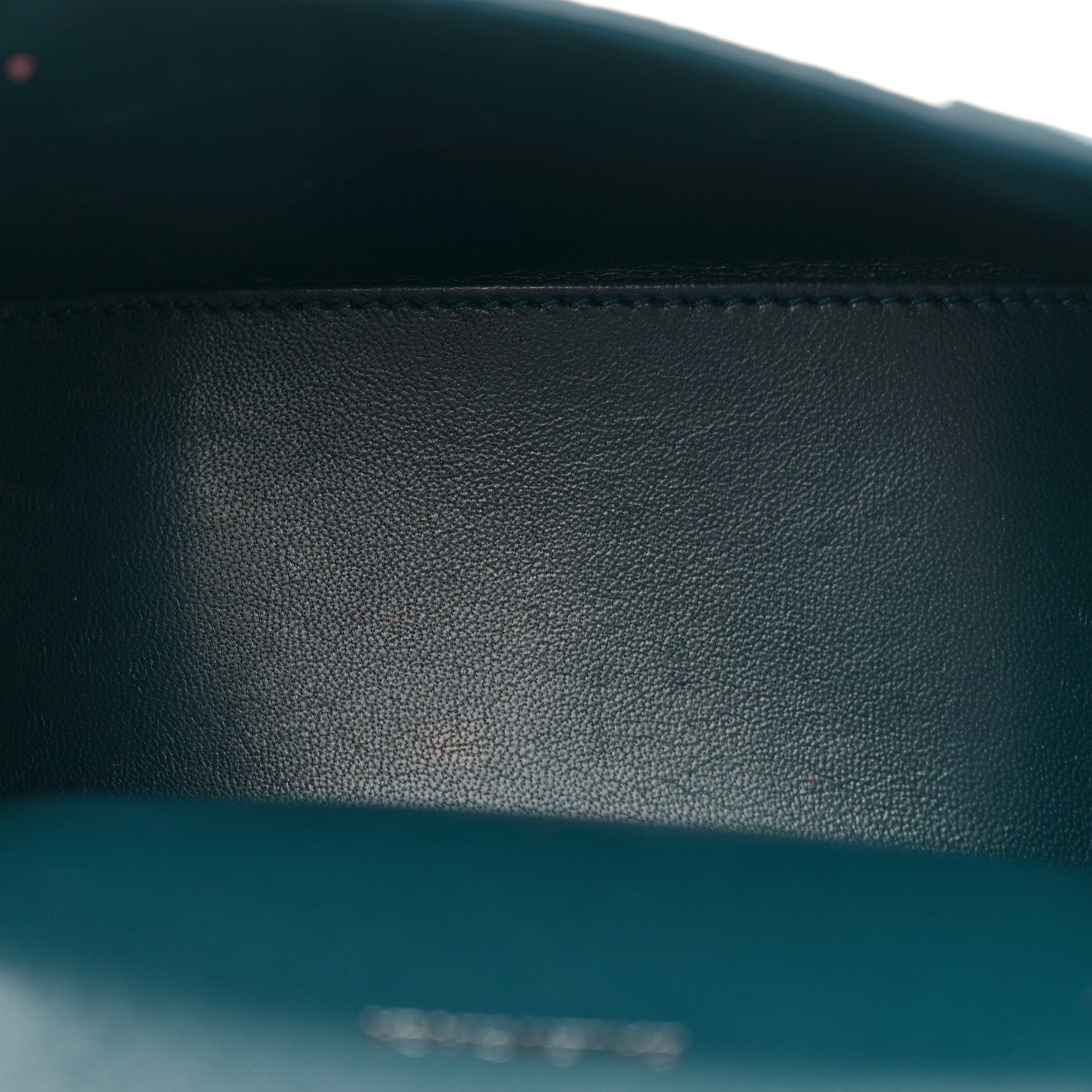 Balenciaga Shiny Calfskin Crocodile Embossed Hourglass Top Handle Bag XS Denim Blue 5 of 11